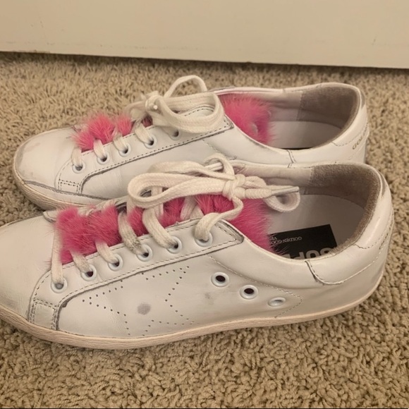 Golden goose rare mink fur sneakers - Picture 3 of 4